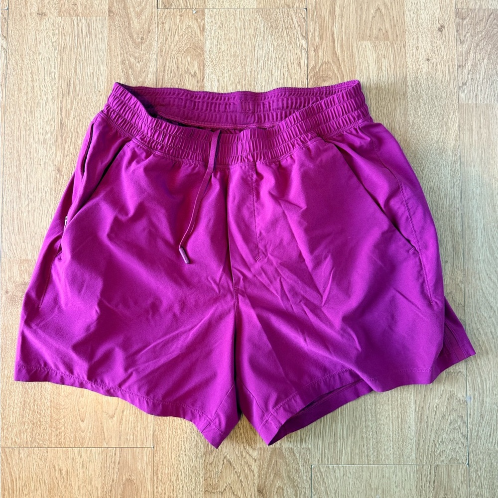 lululemon athletica Men's Magenta Athletic Shorts